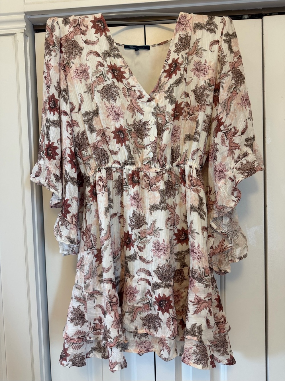 SHORE floral mini dress size small